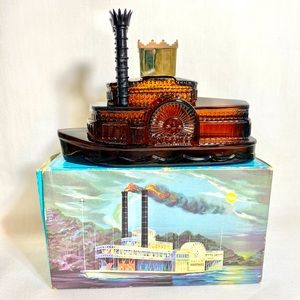 NWT Vintage Avon Side Wheeler Wild Country After Shave Bottle & Box